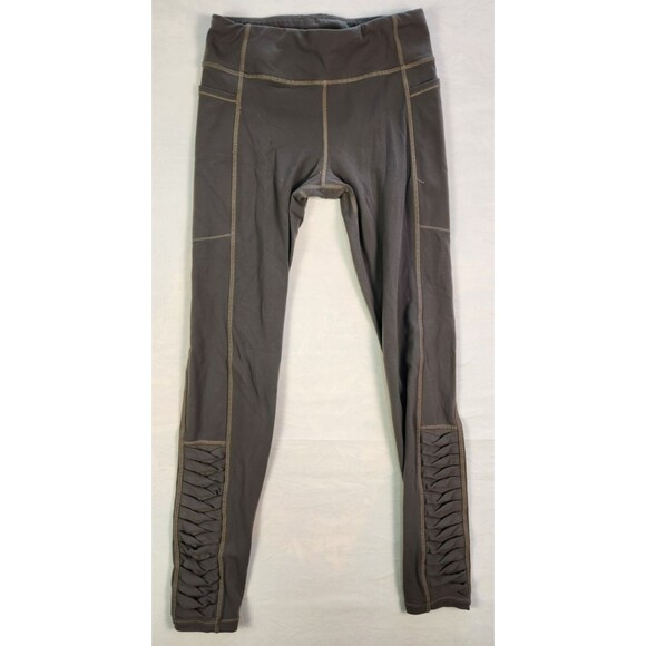 Athleta Girls leggings Size Large - 12 Green / Brown - Picture 1 of 8